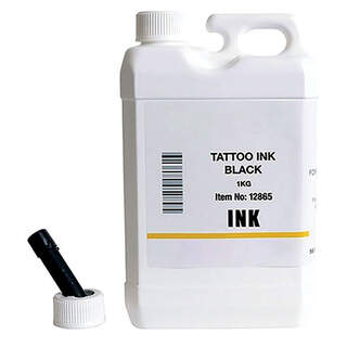Black Tattoo Ink for Pig Striker Slapper - 1L