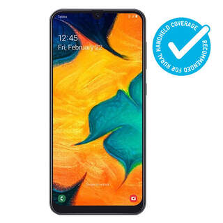 Telstra Samsung Galaxy A30 Blue Tick 4G 4GX 32GB Black Android Mobile Phone
