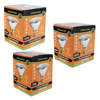 Bainbridge Clear Infrared Heat Lamp Bulb - 50W, 100W, 150W