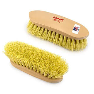 Grip-Fit Grooming Brushes Equine Horse Stiff Dirt Removal Brush