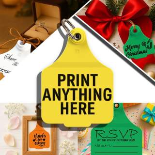 Save the Date Wedding Invitation Tag: Custom Printed Tags for Saving the Date for Birthdays, Weddings & Special Events