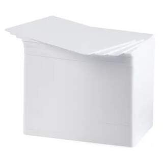 HID Fargo UltraCard 81754 CR80 30mil PVC Plastic Blank White Card