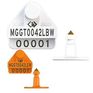 Leader NLIS Leadertronic Cattle Tag - Leadertronic & Male Button