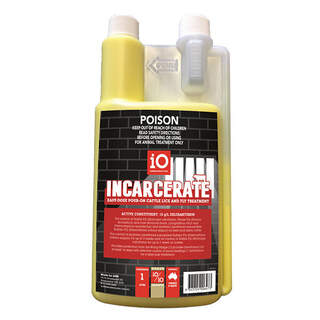 IO Incarcerate Easy Dose Pour-on Cattle Lice and Fly Treatment 1L