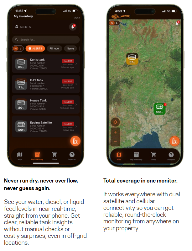 Gallagher Satellite and Cellular Tank Monitor