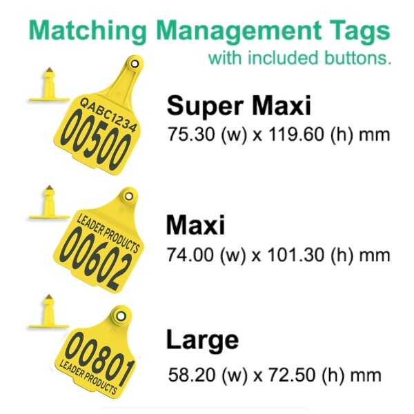 Leader Enviro Matching Management Tags